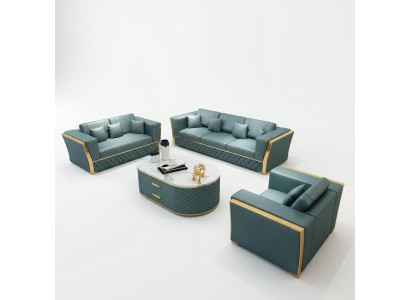 Sofa set bankstel 3+2+1 Designbank Design bank zithoek 3-delig.