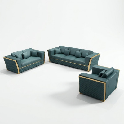 Compleet set bankstel 3+2+1 zits + salontafel Designer woonlandschap