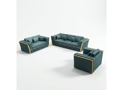Compleet set bankstel 3+2+1 zits + salontafel Designer woonlandschap