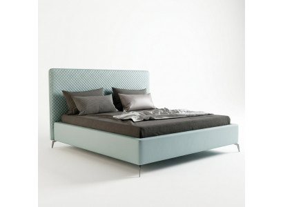 Tweepersoonslederen bed lederen bedden bed lederen bekleding slaapkamer huwelijk.