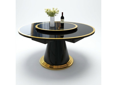 Luxe eettafel Ronde eettafels Draaibare woon eetkamer decoratie Ronde tafel