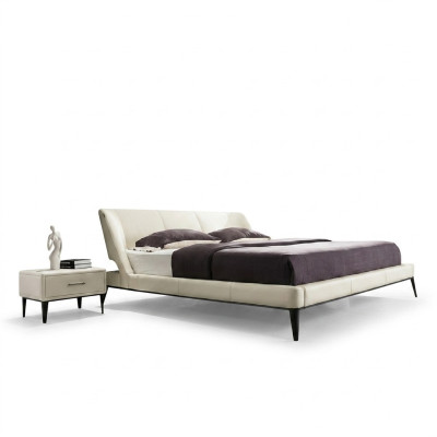 Designer houten bed, luxe meubel, tweepersoons bed, nieuw slaapkamerbekleding