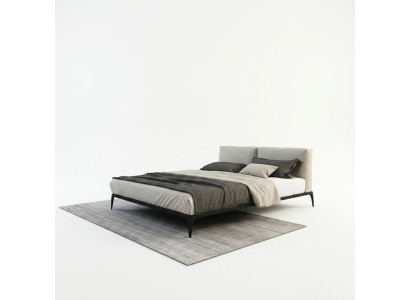 Opgevuld bed Bedden Bed Hotel Kussens Designer Dubbel Luxe Decoratie Ontwerp