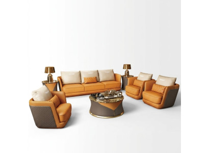 Edle Luxe Klasse Woonkamer Set Garnituur Bank Bank Bekleding 7-delige Set