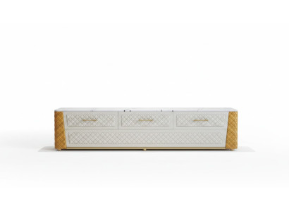 Sideboard TV Lowboard RTV XXL Kast Tafel Woonkamer Hout Marmer