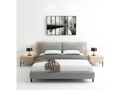 Tweepersoonsbed Bed Huwelijksbed Ontwerp Luxe Luxe Bedden Gestoffeerd Bed Designbed