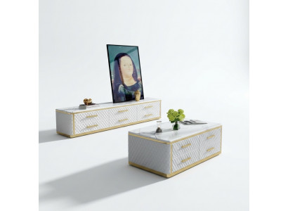 Roestvrijstalen salontafel Ontwerptafel van roestvrij staal Roestvrijstalen tafelsbank bijzettafel