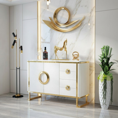 Edel design dressoir sideboard Italiaanse dressoirs lage dressoirs leer