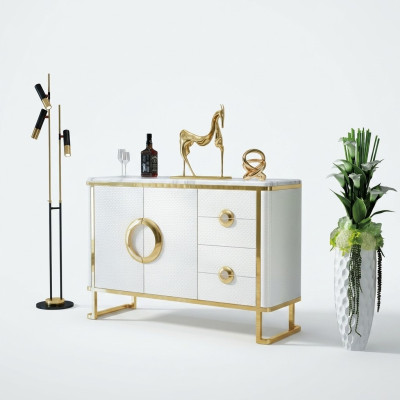 Edel design dressoir sideboard Italiaanse dressoirs lage dressoirs leer