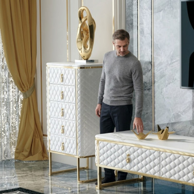 Decoratieve ladekastje dressoir ladenkastjes dressoirs 5 laden hoge kast