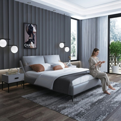 Modern houten bed Luxe designmeubels Bedden Dubbel Nieuw Slaapkamer
