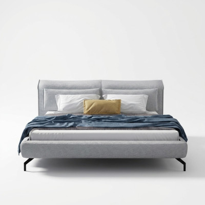 Italiaans designmeubilair bed tweepersoons slaapkamer 180x200cm leer