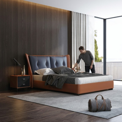 Italiaans designermeubilair bed tweepersoons slaapkamer 180x200 cm Nieuw