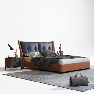 Italiaans designermeubilair bed tweepersoons slaapkamer 180x200 cm Nieuw
