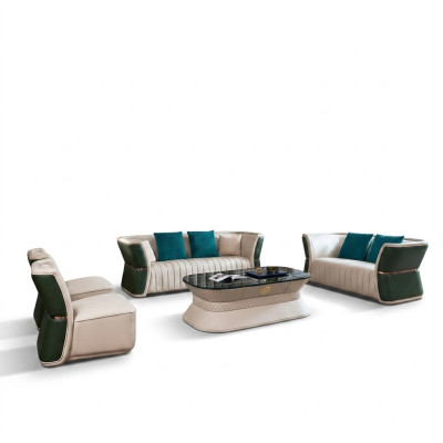 Compleet set bankstel 3+2+1+1 zitter design bank bankstel.