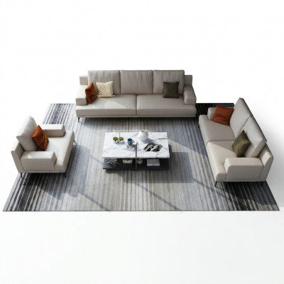 Moderne witte leren bankstel 3+2 zits woonkamer exclusieve bankstellen 2-delig.