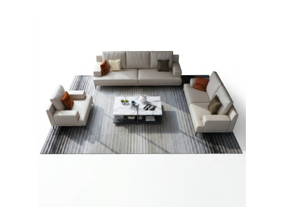 Moderne witte leren bankstel 3+2 zits woonkamer exclusieve bankstellen 2-delig.