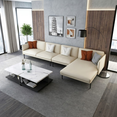 Hoekbank Bank Bank Bekleding Woonlandschap Hoekbanken Decoratie set L-Vorm