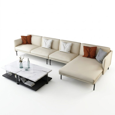 Hoekbank Bank Bank Bekleding Woonlandschap Hoekbanken Decoratie set L-Vorm