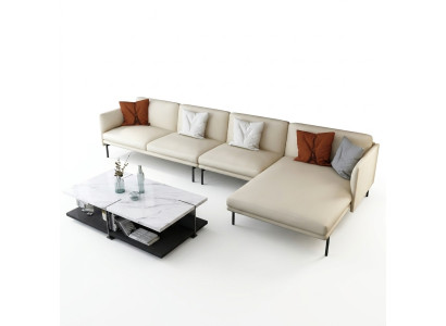 Hoekbank Bank Bank Bekleding Woonlandschap Hoekbanken Decoratie set L-Vorm