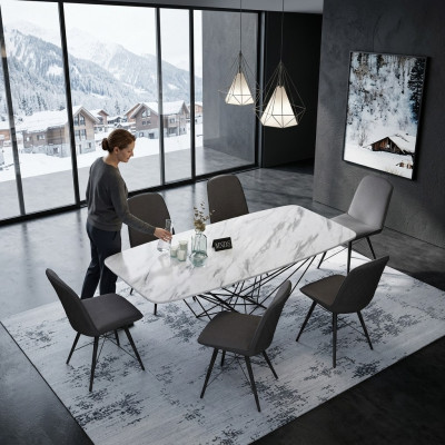 Ontwerp tafel Eettafel Metalen tafels Kantoor Vergaderzaal Eetkamer Eetgedeelte