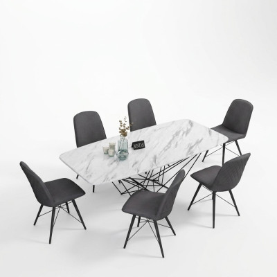 Ontwerp tafel Eettafel Metalen tafels Kantoor Vergaderzaal Eetkamer Eetgedeelte