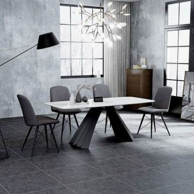 Ontwerp eetkamerset tafel + 4 stoelen zitkussen set tafels armleuning stoel
