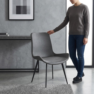 Luxe Design Gestoffeerde Stoel Stoelen Zitting Rug Kantoor Eetkamer Hout Wachten