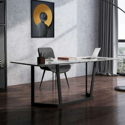 Italiaanse stijl meubels bureau roestvrijstalen design tafels luxe tafel