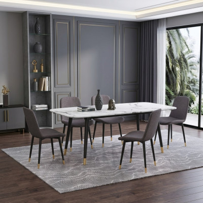 Eetkamerset Tafel 5x Stoelen Zitgroep Eetgroep Eetkamerset