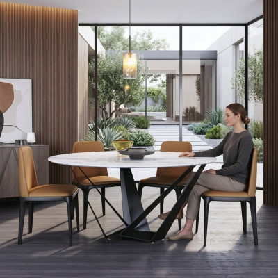 Ronde luxe eettafel designer eettafels 130cm conferentie ronde tafels