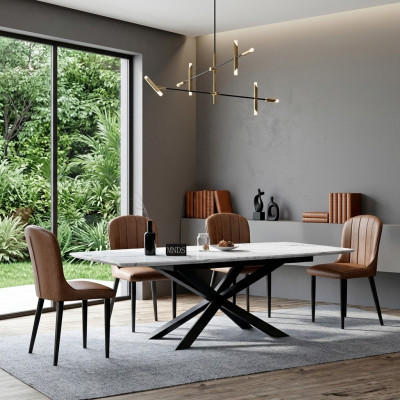 Italiaanse design meubels eettafel kantoor conferentie luxe tafel metaal