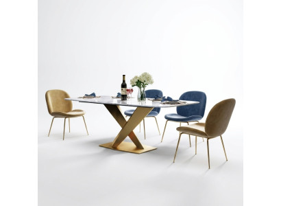 Eettafel + 4x stoelen Stoel Eetkamer Set Moderne eethoek Tafel Tafels