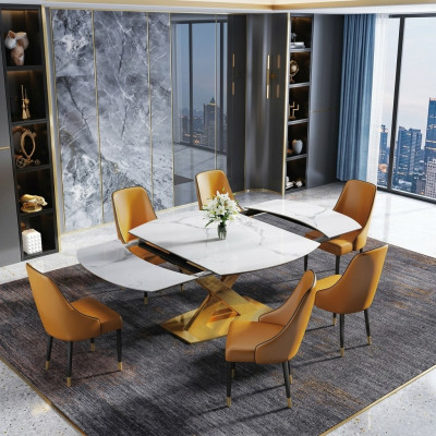 Moderne houten eettafel tafel houten tafels 120/180cm eetkamer