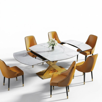 Moderne houten eettafel tafel houten tafels 120/180cm eetkamer