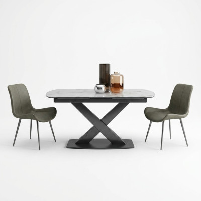 Moderne houten eettafel tafel hout tafels 120/180cm eetkamer uittrekbaar