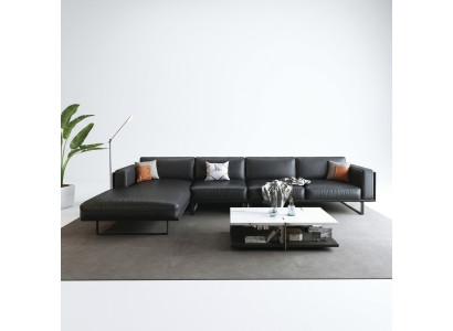 Hoekbank gestoffeerde set decor woonlandschap L-vormig designerbank bank