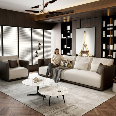 Compleet set bankstel 4+1 zitplaatsen bank tafel decoratie ontwerp woonlandschap