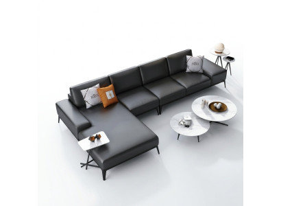 Hoekbank gestoffeerde decorset woonlandschap L-vormig designbank bank