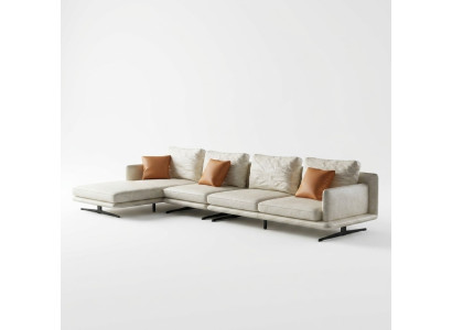 Ontwerper leren bank hoekbank gestoffeerde hoekbank zitbank decor hoek L-vormige settee