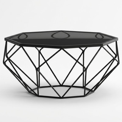Italiaanse stijl meubels Roestvrijstalen salontafel Bank Glas Tafels Bijzettafel