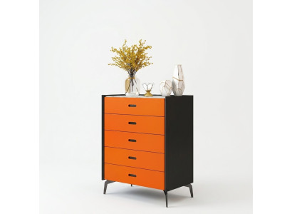 Italiaanse stijl meubels Hoge commode kast Ontwerperkasten Oranje