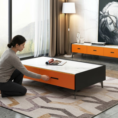Italiaanse stijl meubels salontafel glazen tafels ontwerptafel woonkamer