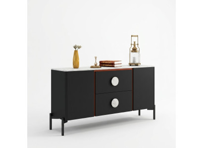 Ontwerper Italiaanse dressoir bijzetkast kast rek metaal luxe woon