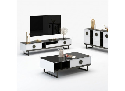 Ladenkast + salontafel + RTV-dressoir Nieuwe Italiaanse designmeubelen