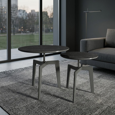 Stel 2x decoratieve salontafel koffietafel bijzettafel designer woonkamertafel