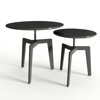 Stel 2x decoratieve salontafel koffietafel bijzettafel designer woonkamertafel