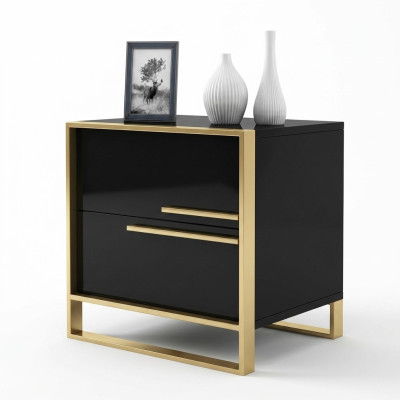 Ontwerp nachtkastje console luxe bijzettafel slaapkamer metalen consoles.