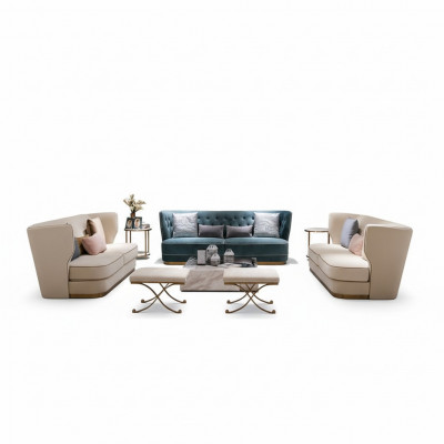 Italiaanse stijl bankstel bank bank compleet set 3+2+2 zits banken