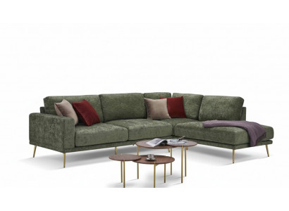 Ontwerp stof L-vorm bank woonlandschap hoekbank set moderne bank bekleding